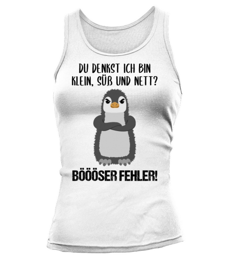 Penguin Small Sweet Nice Funny Quote Gift Tank top Woman