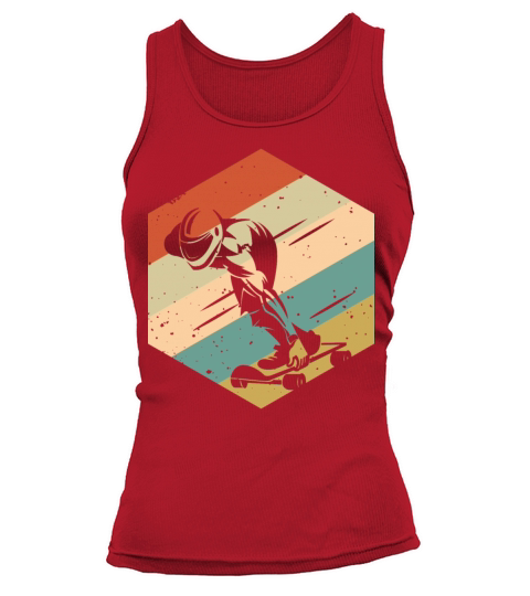 Retro Vintage Speed Skateboard Tank top Woman