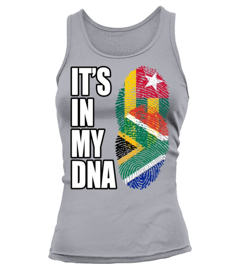 Togolese And South African Mix Heritage DNA Flag Tank top Woman