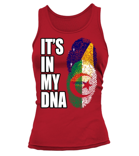 Tokelauan And Algerian Mix Heritage DNA Flag Tank top Woman