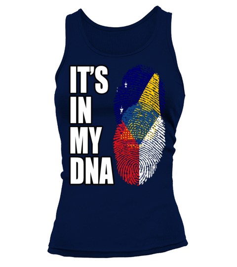 Tokelauan And Czech Mix Heritage DNA Flag Tank top Woman