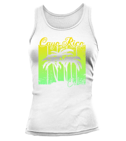 vintage Cayo Rico Cuba sunset Tank top Woman