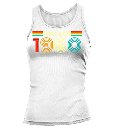 Vintage Retro 1960 - Vintage 1960 Birthday Gift Tank top Woman