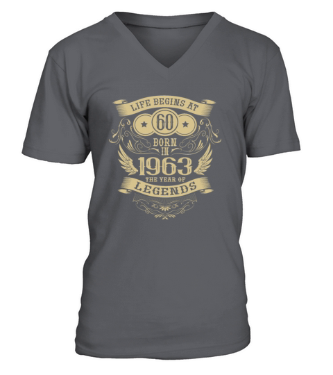 60th Birthday Gifts Vintage 1963 Vintage Sayings V-Neck T-shirt