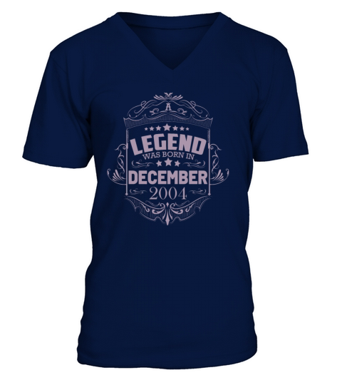 A legend was born in December 2004 V-Neck T-shirt