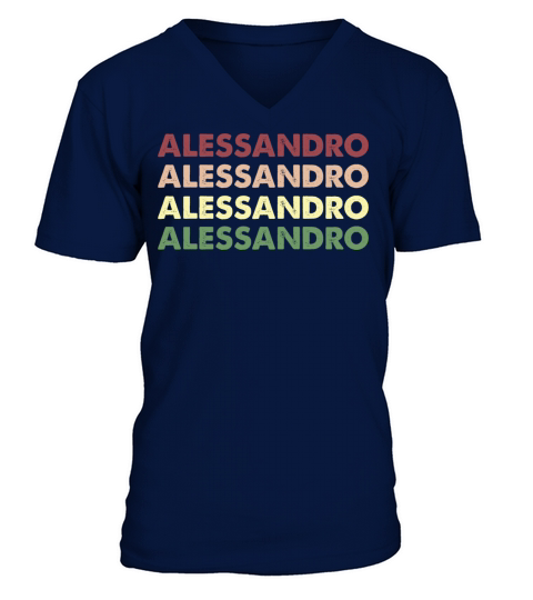 Alessandro Shirt - Funny Personalized Name V-Neck T-shirt