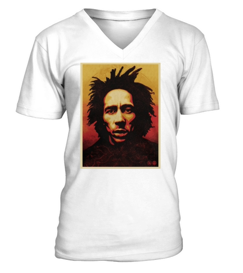 Bob Marley T-Shirt V-Neck T-shirt