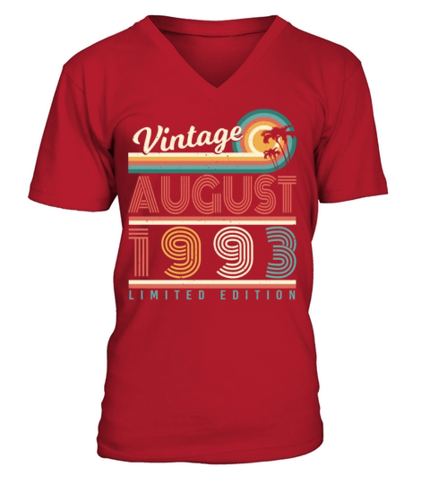 Building Year 1993 August V-Neck T-shirt
