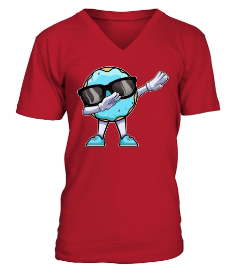Funny Doughnut Donut Lover - Dabbing Donut Dab V-Neck T-shirt