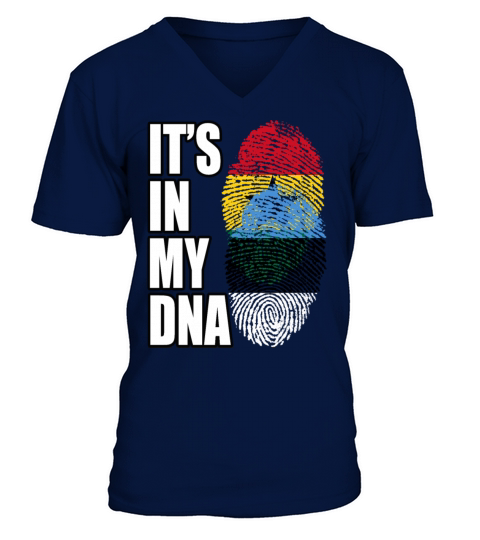 Ghanaian And Estonian Mix Heritage DNA Flag V-Neck T-shirt