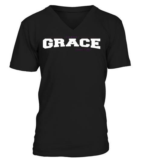 Grace Name Limited Edition Funny Retro Vintage 80s V-Neck T-shirt