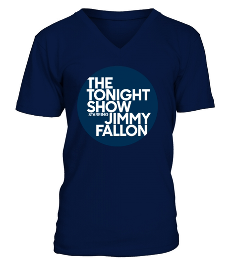 JIMMY FALLON  The Tonight Show Logo V-Neck T-shirt