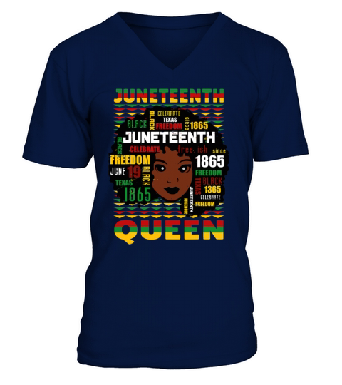 Juneteenth Black History Day Pride Gift V-Neck T-shirt