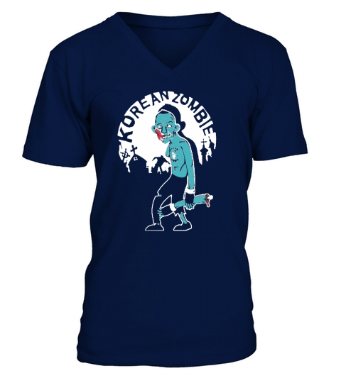 Koreanisches Zombie Shirt V2 V-Neck T-shirt