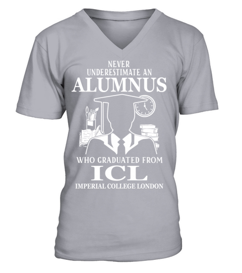 Never underestimate an old man who graduated from Imperial College London V-Neck T-shirt
