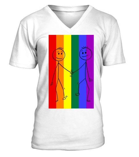 Pride flag color - Pride quote lgbt community V-Neck T-shirt