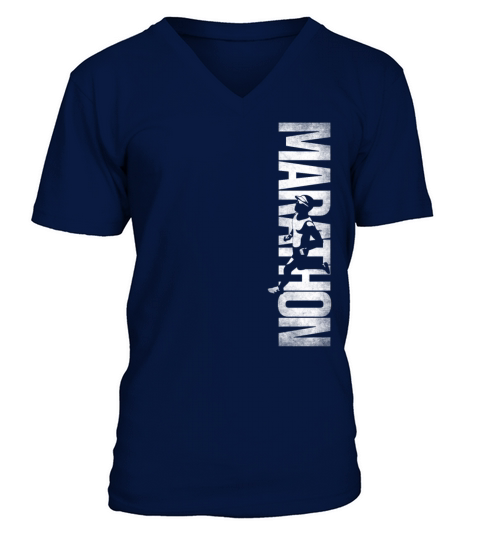 Running Runner Half Marathon V-Neck T-shirt