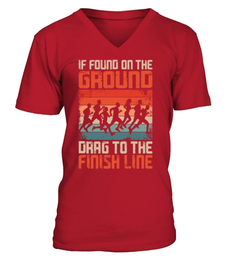 Running Runner Half Marathon V-Neck T-shirt
