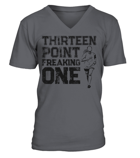 Running Runner Half Marathon V-Neck T-shirt