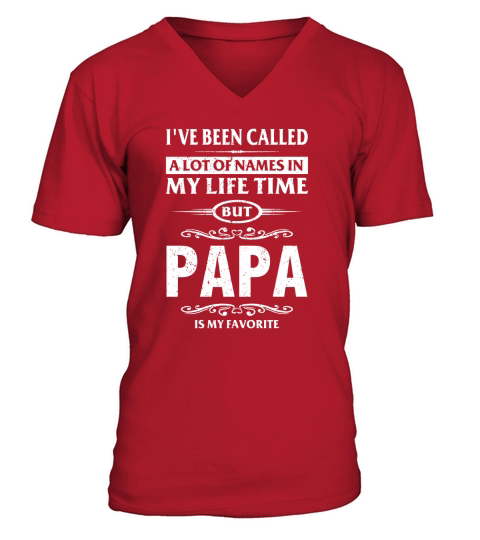 TESTive been called a lot of names but papa is my favorite V-Neck T-shirt
