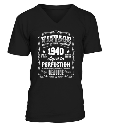 Vintage 1940 Aged to Perfection V-Neck T-shirt