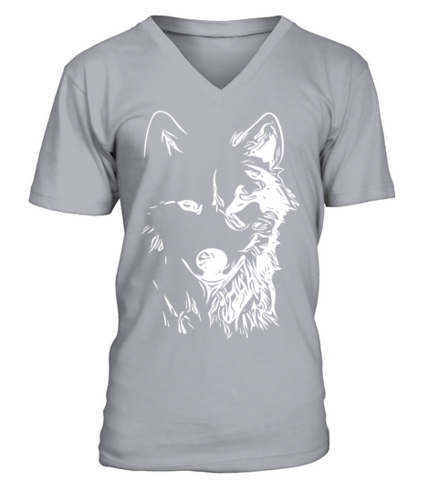 Vintage Dog Portrait For Dog Owners V-Neck T-shirt