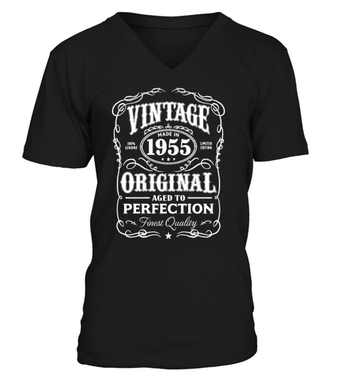 Vintage Made In 1955 Birthday Gift T-Shirt V-Neck T-shirt