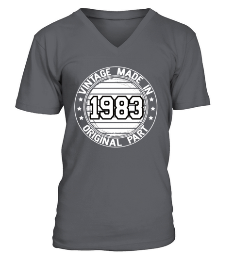 Vintage Made In 1983 Original Part Birthday 1983 V-Neck T-shirt