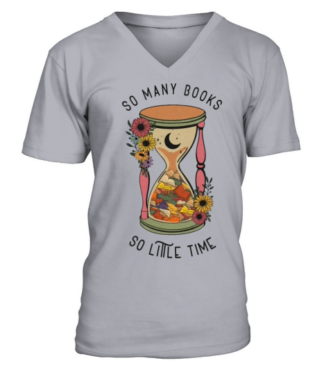 Vintage Reading Sublimation V-Neck T-shirt