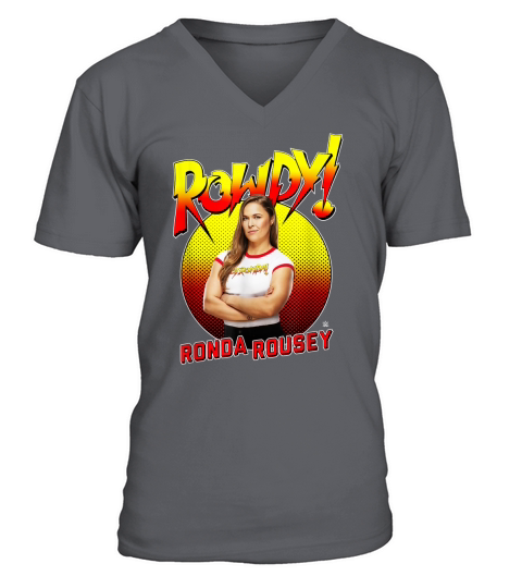 WWE Rowdy Ronda Rousey Farbverlauf V-Neck T-shirt