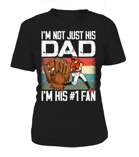 Baseball Fan Dad Father Vintage Women's T-Shirt