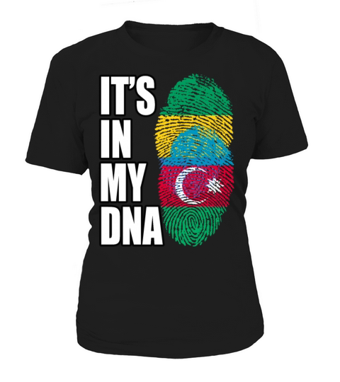 Gambian And Azerbaijani Mix Heritage DNA Flag Women's T-Shirt