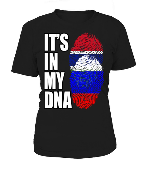 Gambian And Russian Mix Heritage DNA Flag Women's T-Shirt