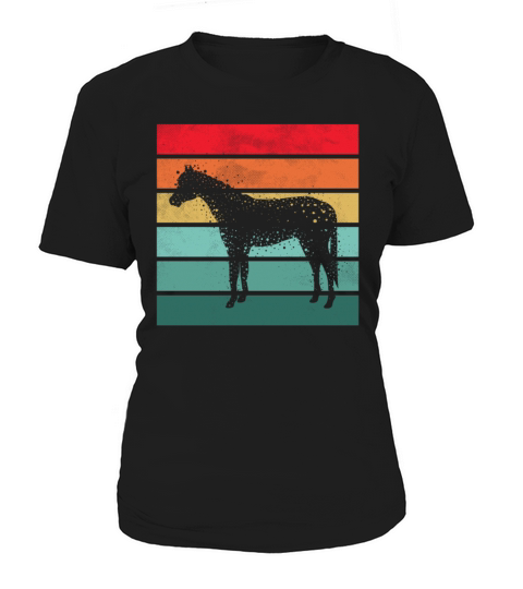 Girls Horse Riding Shirt Vintage Retro Women's T-Shirt