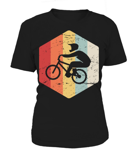 Retro Vintage Cycling Bicycle Motocross Racing Bmx Women's T-Shirt