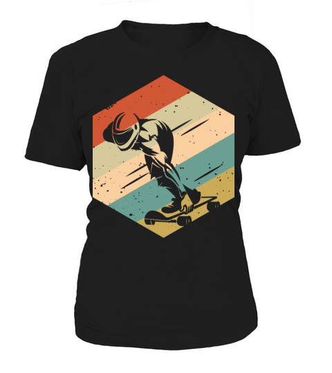 Retro Vintage Speed Skateboard Women's T-Shirt