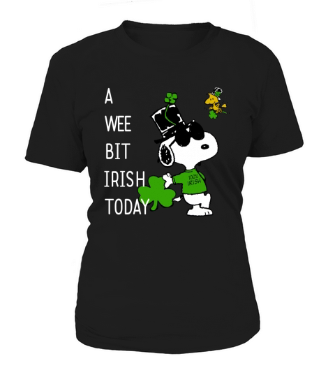 Snoopy A Wee Bit Irish Today Shamrock St. Patrick’s Day shirt Women's T-Shirt