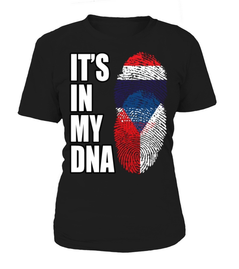Thai And Czech Vintage Heritage DNA Flag Women's T-Shirt