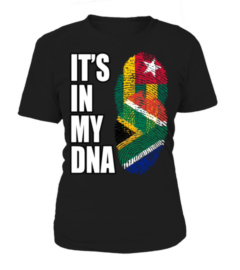 Togolese And South African Mix Heritage DNA Flag Women's T-Shirt