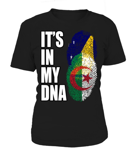 Tokelauan And Algerian Mix Heritage DNA Flag Women's T-Shirt