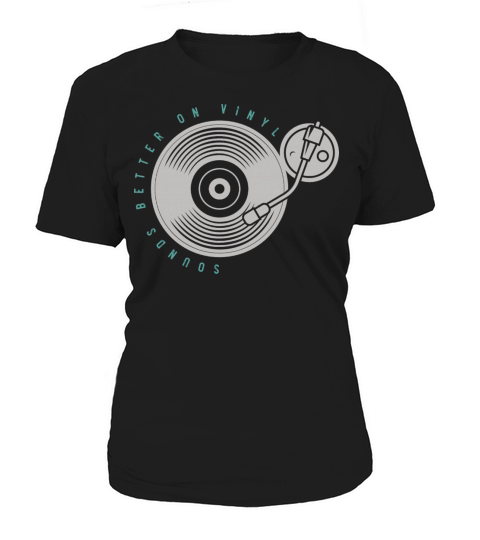 Vinyl DJ Music Record Men Vintage Vinyl Sound Women's T-Shirt