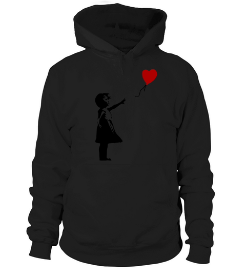 Banksy - Girl With Balloon Hoodie Unisex