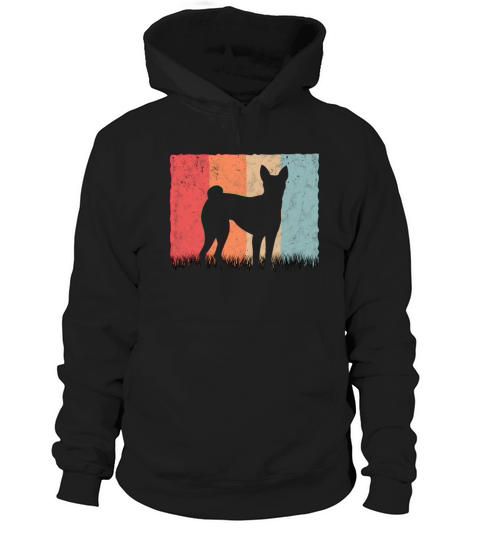 Basenji Retro Congo Terrier Vintage Hoodie Unisex