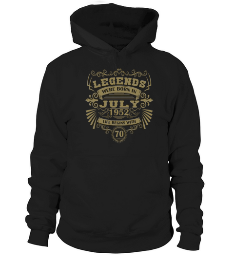 Funny Sayings for 50th Birthday July 1952 Vintage Hoodie Unisex