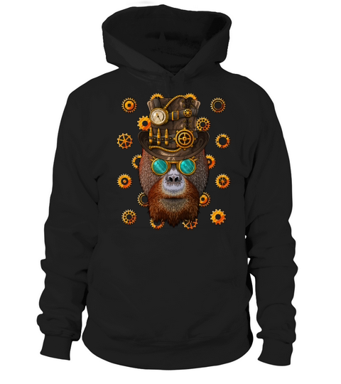 Steampunk Orangutan Medieval Victorian Steam Power Hoodie Unisex
