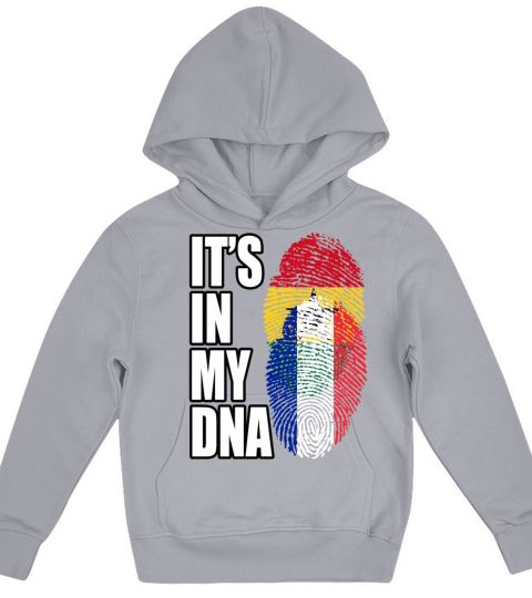 Ghanaian And French Mix Heritage DNA Flag Kids Hoodie