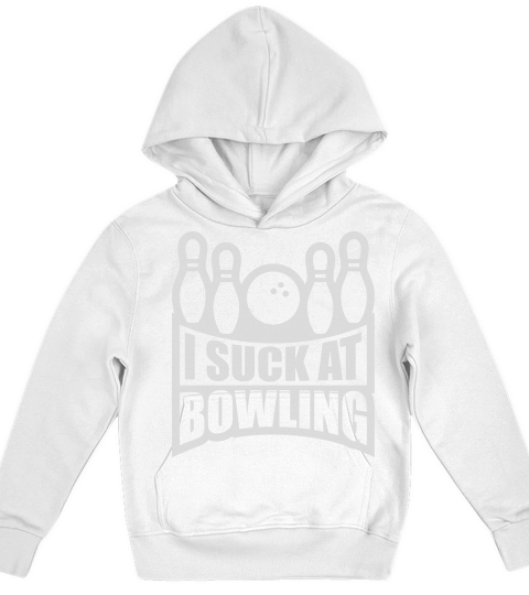 I suck at bowling Kids Hoodie