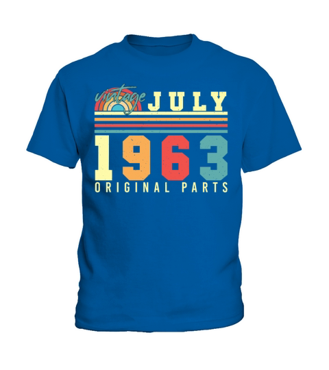 1963 July Vintage Kids T-Shirt