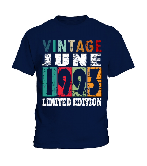1993 vintage born in June gift Kids T-Shirt