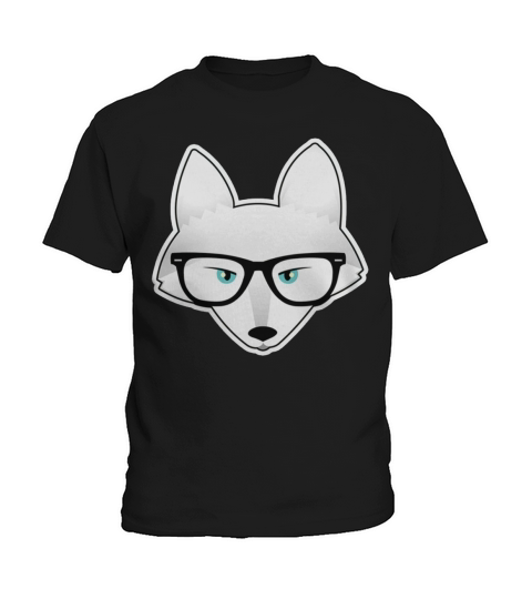 Cute Arctic Fox with Glasses Papa Mama Men Women Woman Girl Lady Foxes Lovers Hoodie Kids T-Shirt